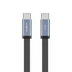 Moxom mx-cb372 pleteni fast 60w 3a type-c na type-c 1m crni Usb data kabal ( U2215 )