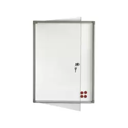 Tabla oglasna 2x3 bela magnetna,sa vratima i ključem GS46 6xA4 73X68 ( B759 )
