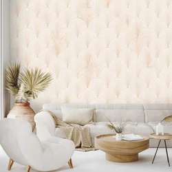 Samolepilna tapeta bež geometrija art deco - 343x231