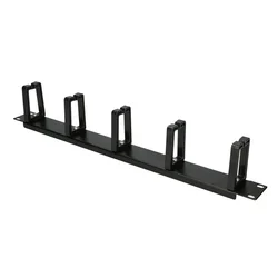 Extralink Cable organizer | 1U with plastic rings
