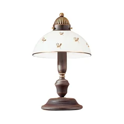 Kolarz 731.73.170 - Stona lampa NONNA 1xE27/75W/230V cvetni motiv, ružičasto zlato
