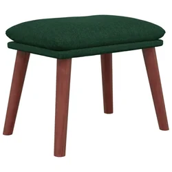Vidaxl Stolček za noge temno zelen 45x29,5x35 cm blago