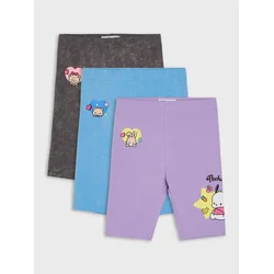 Sinsay - Pamučne biciklističke šorceve sa štampom 3 pack Hello Kitty and Friends - šareno