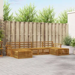 Setovi sofa 6 pcs Prirodna Čvrsto drvo akacije