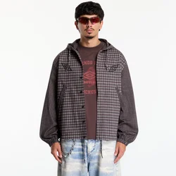 Jakna Umbro Double Plaid Jacket Dark Brown XL