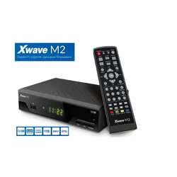 X WAVE DVB-T2 Risiver Set Top Box, Crni
