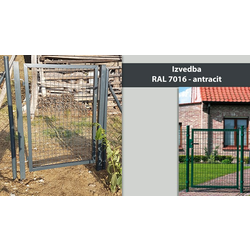 VRATA VRTNA BUILDER FENCE 100X200 CM STANDARD - ANTRACIT