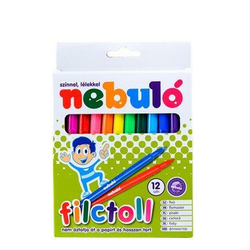NEBULO flomaster, 12 barv