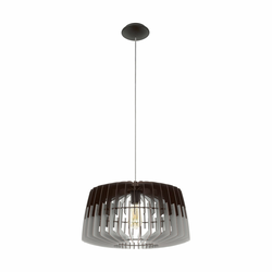 Eglo 96956 - Luster na sajli ARTANA 1xE27/60W/230V siva/crna 480mm