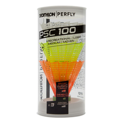 LOPTICE ZA BADMINTON PSC 100 MEDIUM 3 KOMADA WH GR OR