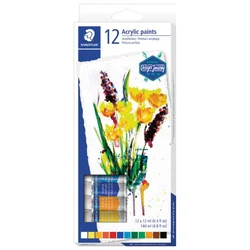 BOJA AKRILNA  12ML ALUMINIJSKA TUBA 12BOJA DESIGN JOURNEY STAEDTLER 8500 C12