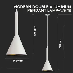 Viseća lampa — METAL WHITE