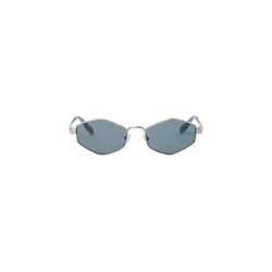 Karl Lagerfeld Sončna očala  MONOGRAM LOGO  srebrna