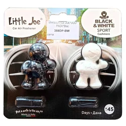 LITTLE JOE Duo Pack mirisne figurice za automobil, crna i bela