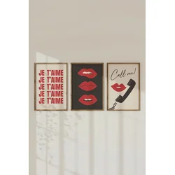 Wallity slika Ersy3Ham10, 3 dijela, 33 x 48 cm