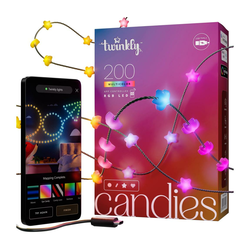 Twinkly TWKS200RGB-G - LED RGB prigušiva girlanda 200xLED 14 m USB Wi-Fi