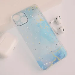 Maska za telefon Fluid Color za iPhone 13, Svetloplava