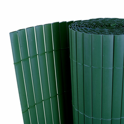 VIDAXL dvostranska PVC ograja Zelene barve 90 x 300 cm