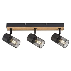 RABALUX Plafonska lampa Metta crna