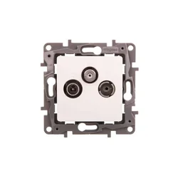 LEGRAND NILOE RTV-SAT prehodna antenska vtičnica 14 dB bela 764564