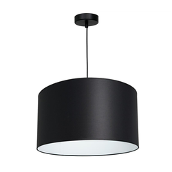 Luster na sajli ARDEN 1xE27/60W/230V, prečnik 40 cm, crna/bela