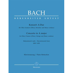 BACH J.S.:KONZERT A-DUR BWV 1055 OBOE AND PIANO
