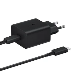 Kućni punjač PD 45W fast charger Type C na Type C HQ, Crni
