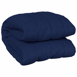 vidaXL Teška deka plava 220x260 cm 11 kg od tkanine