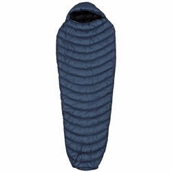 Vreća za spavanje Warmpeace Scale 200 180 cm Patentni zatvarač: plava / Boja: tamno plava