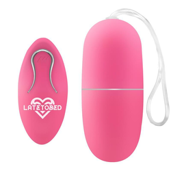 LateToBed Ecopink Vibrating Egg with Remote Control Pink
