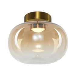 LED plafonsko svetlo VASO LED/4W/230V prečnik 18 cm zlatno/zadimljeno