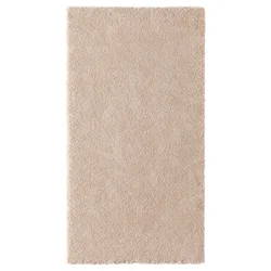 STOENSE Preproga, nizek flor, krem bela, 80x150 cm