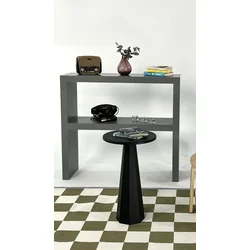 Hanah Home Pomoćni stočić Lilyum 57, 35x57x35 cm, Crni
