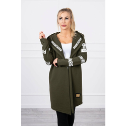 Coat with subtitles khaki