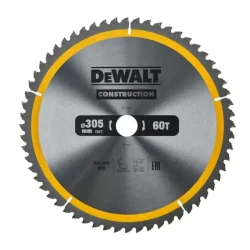 DeWalt DT1960 list za kružnu testeru, 305 mm, 60 zuba – za stacionarne testere i završne rezove