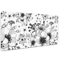 Decormat Podloga za pisalno mizo Black and white pattern 90x45 cm