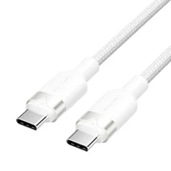 Vention USB-C v USB-C kabel, Pleten, 3A, 60W, 1m, Bel