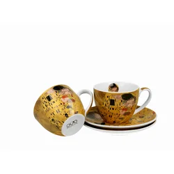 Garn. šolja za kafu The Kiss Classic 250ml 2/1 sa tanjiri. Gustav Klimt