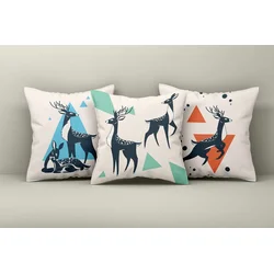 Aberto Design Set dekorativnih jastučnica Asr_plw25-23, 43x43 cm, 3 komada, Šarena