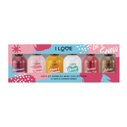 I Love... Cosmetics set mini gelov za tuširanje - Lots of Bubbles Festive Collection // Blago z napako