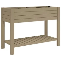 Povišena vrtna gredica svjetlosmeđa 110x45x79 cm polipropilen