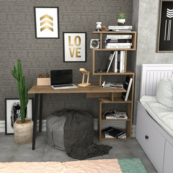 HANAH HOME Radni sto Vina Walnut