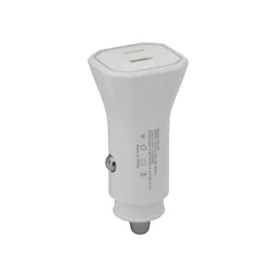 Auto Punjač 25W Type-C ulaz bez kabla/ bela