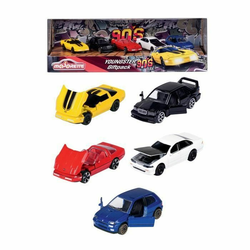 Autíčka Youngster 5 Pieces Giftpack Majorette kovové dĺžka 7,5 cm sada 5 druhov v darčekovom balení MJ2052021