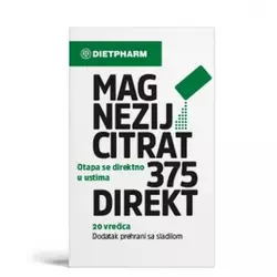 DIETPHARM MAGNEZIJ CITRAT 375 DIREKT A20