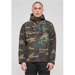 Fleece Pull Over Windbreaker Olive Camo