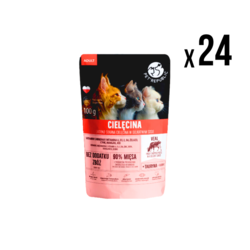 Pet Republic Vlažna hrana za mačke, Teletina, 100g, 24 komada