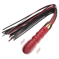 SuperLove 2in1 Perfect Whip & Vibrator Red