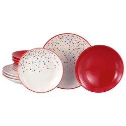 Creatable Jedilni Servis Joy Red, 12-Delni