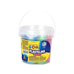 Astra ASTRA Plastelin v vedru 6 barv 480g, 303106001